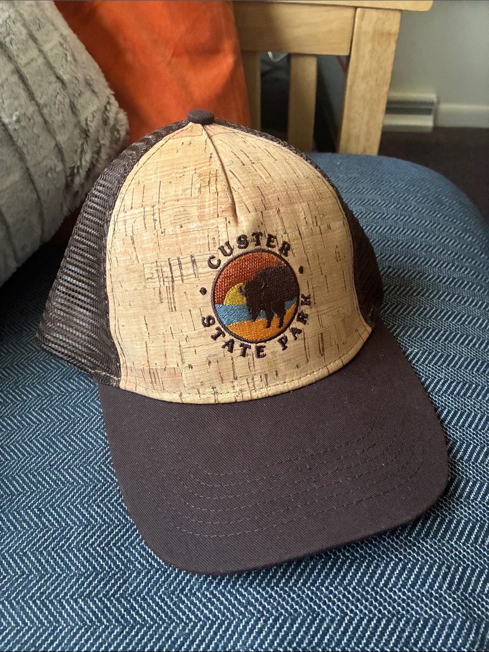 Custer State Park Brown Cork-Front Trucker Hat